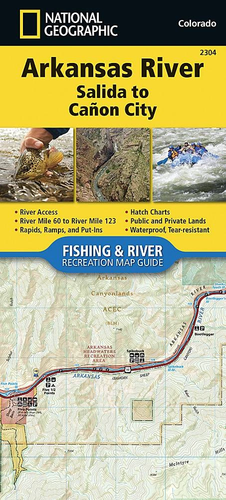 Arkansas River Adventure Map: Salida to Canon City - Explore with National Geographic!